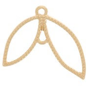 Pendentif intercalaire aile 19.5x25 mm - Doré x1|raw }}