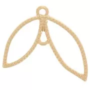 Pendentif intercalaire aile 19.5x25 mm - Doré x1