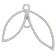 Pendentif intercalaire aile 19.5x25 mm - Argenté x1