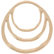 Pendentif 3 cercles irréguliers 30x29 mm - Doré x1|raw }}