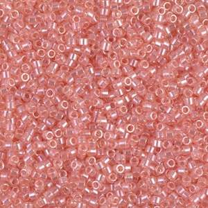 Miyuki Delica 11/0 DB0106-1 - Transparent Shell Pink Luster x8g