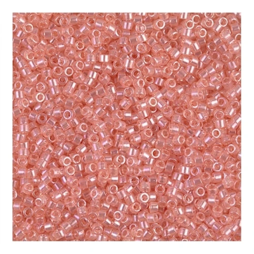 Miyuki Delica 11/0 DB0106-1 - Transparent Shell Pink Luster x8g