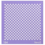 Silk Screen VeroS pour pâte polymère 90x90 mm - Motif damier n°184 x1