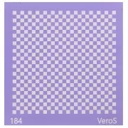 Silk Screen VeroS pour pâte polymère 90x90 mm - Motif damier n°184 x1