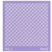 Silk Screen VeroS pour pâte polymère 90x90 mm - Motif graphique n°192_1 x1