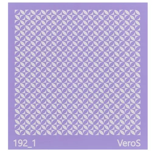 Silk Screen VeroS pour pâte polymère 90x90 mm - Motif graphique n°192_1 x1