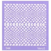 Silk Screen VeroS pour pâte polymère 90x90 mm - Motif python n°144 x1