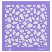 Silk Screen VeroS pour pâte polymère 90x90 mm - Motif vache n°146 x1|raw }}