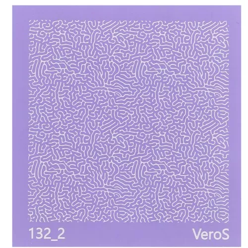 Silk Screen VeroS pour pâte polymère 90x90 mm - Motif abstrait n°132_2 x1