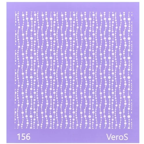 Silk Screen VeroS pour pâte polymère 90x90 mm - Motif fines guirlandes n°156 x1