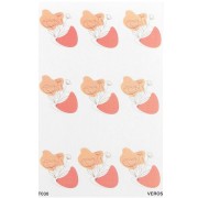 Feuille de transfert VeroS 13.5x9 cm - papier soluble pour pâte polymère - N°030 x1|raw }}