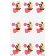 Feuille de transfert VeroS 13.5x9 cm - papier soluble pour pâte polymère - N°022 x1|raw }}