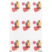 Feuille de transfert VeroS 13.5x9 cm - papier soluble pour pâte polymère - N°022 x1