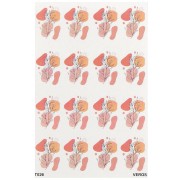 Feuille de transfert VeroS 13.5x9 cm -papier soluble pour pâte polymère - N°026 x1|raw }}