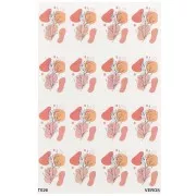 Feuille de transfert VeroS 13.5x9 cm -papier soluble pour pâte polymère - N°026 x1
