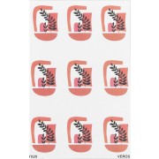 Feuille de transfert VeroS 13.5x9 cm 100% soluble pour pâte polymère - N°020 x1|raw }}