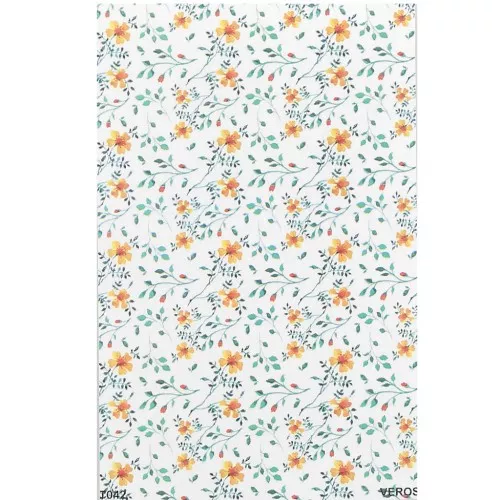 Feuille de transfert VeroS 13.5x9 cm 100% soluble pour pâte polymère - N°042 x1