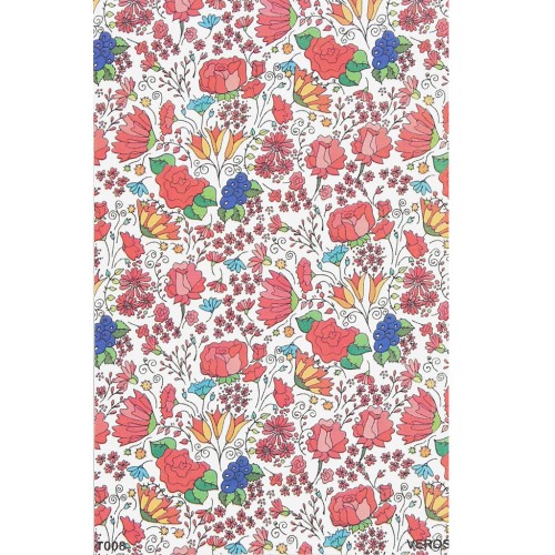 Feuille de transfert VeroS 13.5x9 cm - papier soluble pour pâte polymère - N°008 x1