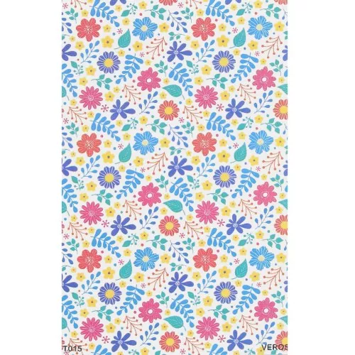 Feuille de transfert VeroS 13.5x9 cm  - papier soluble pour pâte polymère - N°015 x1