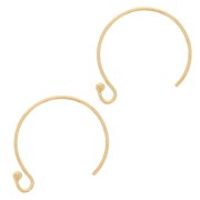 Crochets d'oreilles ronds 13 mm - Gold filled (or laminé) x20|raw }}