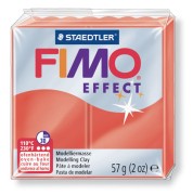 Pâte Fimo Effect 56gr Rouge translucide (n°204)|raw }}