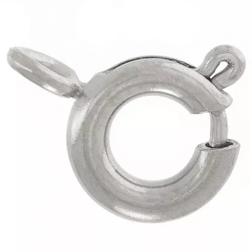 Fermoir à ressort 6 mm avec anneau fermé - Acier inoxydable 304 x1