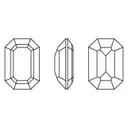 Cabochon PureCrystal 4610 14x10 mm Black Diamond x1