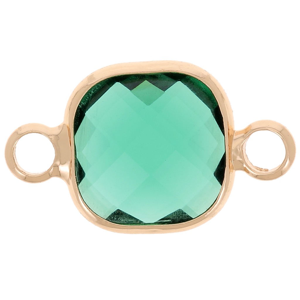 Collier Ancien Ras Du Cou En Verre Noir Facetté - Style Gothique, Occasion