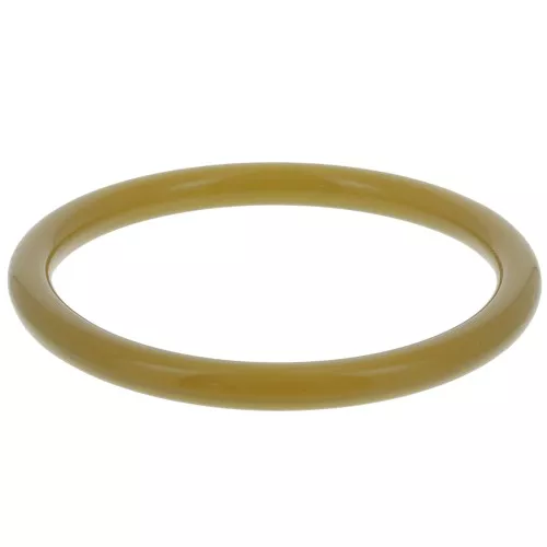 Bracelet jonc en acrylique transparent 64 mm - Kaki x1