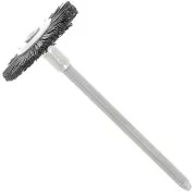 Brossette circulaire plate en soie noire 19 mm x1