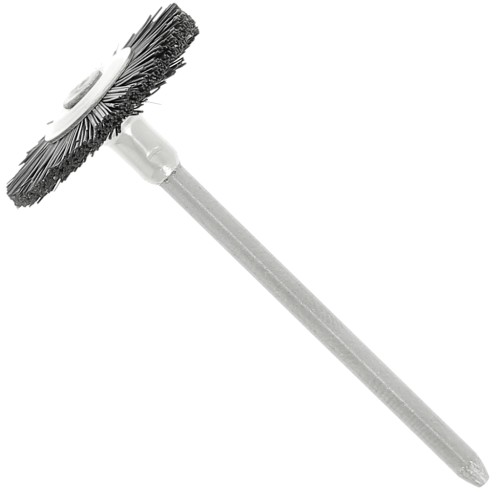 Brossette circulaire plate en soie noire 19 mm x1