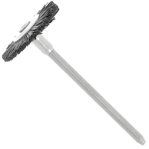 Brossette circulaire plate en soie noire 19 mm x1