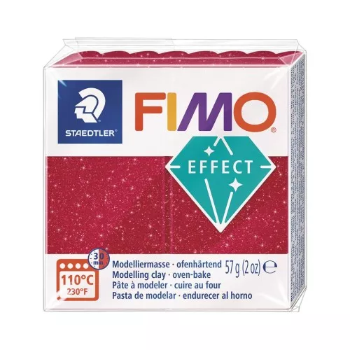 Pâte Fimo Effect 57gr Rouge Galaxy (n°202)