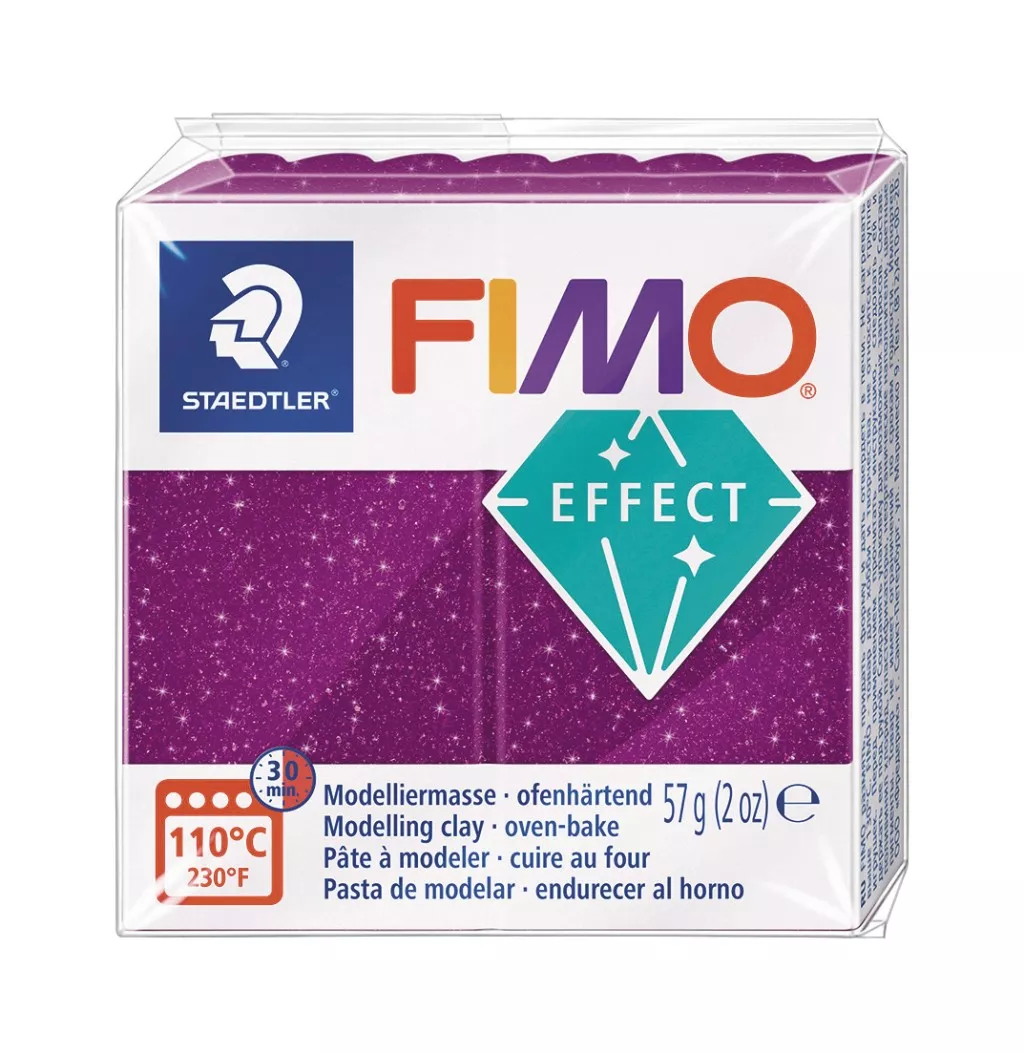 Pâte à Modeler Fimo Effect Staedtler - Saphir 57g - Durcit Au Four Pour Créations Avec Effets Spéciaux