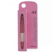 Aiguilles Tulip pour rocailles 15/0 - 0,30x35mm (N°13) x2