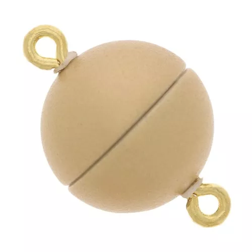 Fermoir boule aimanté 12 mm - Doré vintage x1