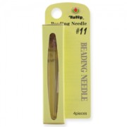 Aiguilles Tulip bout arrondi pour rocailles 15/0 0,41x48,5 mm (N°11)x4