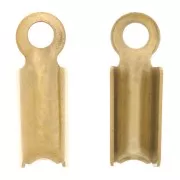 Pinces lacet pour cordon 2 mm - Acier inoxydable 304 Doré x4