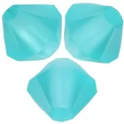 Perles toupies Preciosa - Rondelle Bead 4 mm - Blue Zircon Matt x30