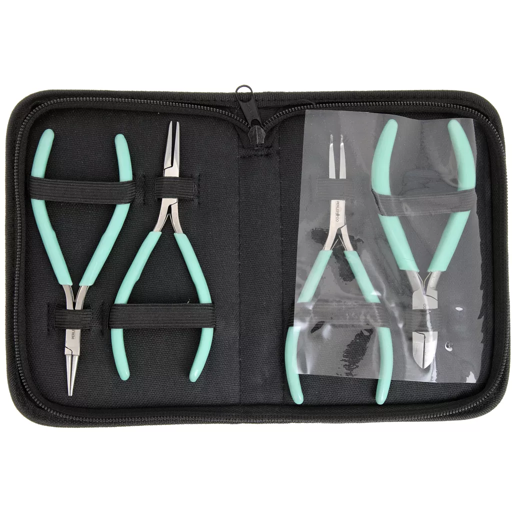 JIYIN Lot De 4 Pinces à Boules De Piercing 4 Griffes – Outil Précis Pour Bijoux & Réparations (Argenté)