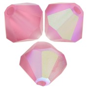 Perles toupies Preciosa - Rondelle Bead 4 mm - Indian Pink AB Matt x30