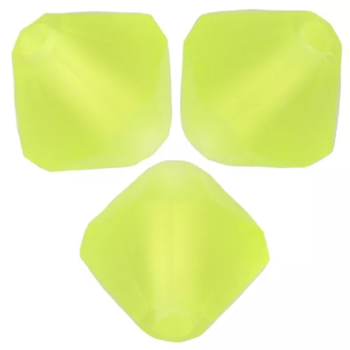 Perles toupies Preciosa - Rondelle Bead 4 mm - Limecicle Matt x30