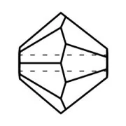 Perles toupies Preciosa - Rondelle Bead 4 mm - Limecicle AB Matt x30