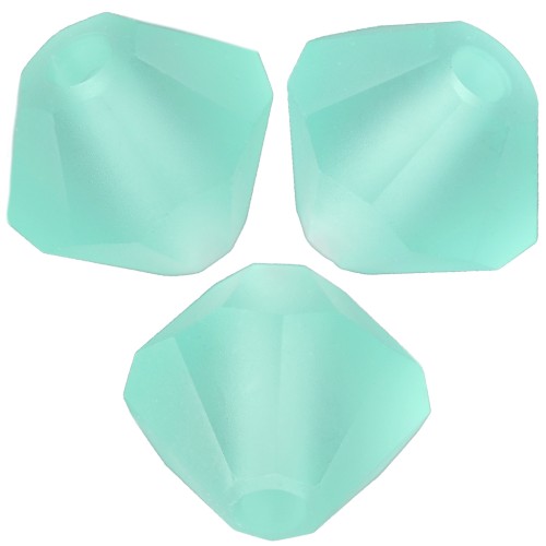 Perles toupies Preciosa - Rondelle Bead 4 mm - Caribbean Sea Matt x30