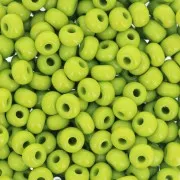 Perles rocailles Preciosa 6/0 4 mm - Opaque Olivine x20g