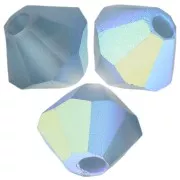 Perles toupies Preciosa - Rondelle Bead 4 mm - Montana AB Matt x30