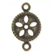 Intercalaires filigranés 12,5 mm bronze x10