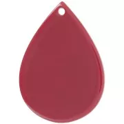 Pendentif goutte 31x22 mm - Bordeaux x1