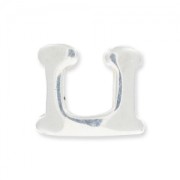 Fermoir U pour lacet 5 mm argenté vieilli x1|raw }}