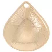 Pendentif goutte 21x19 mm - Doré x1